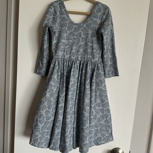 Alice Ames Ballet Dress Light Blue Fan